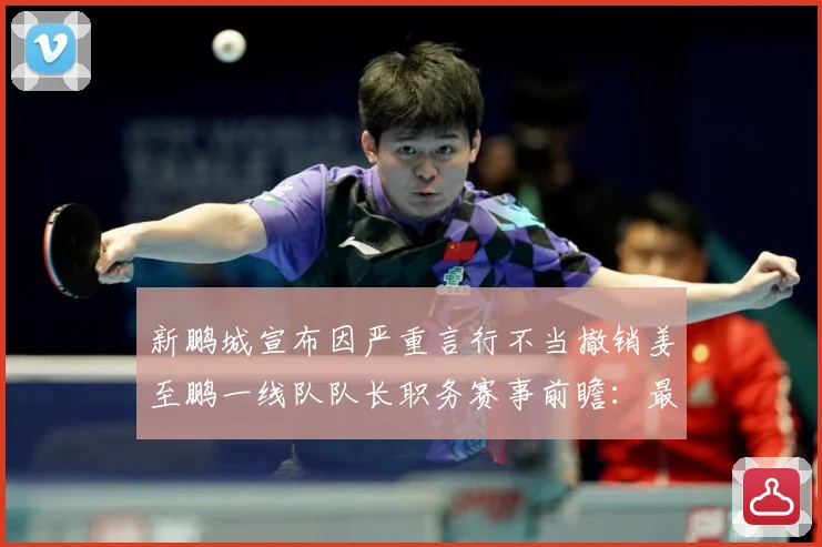 新鹏城宣布因严重言行不当撤销姜至鹏一线队队长职务赛事前瞻：最新赛事动态与深度分析